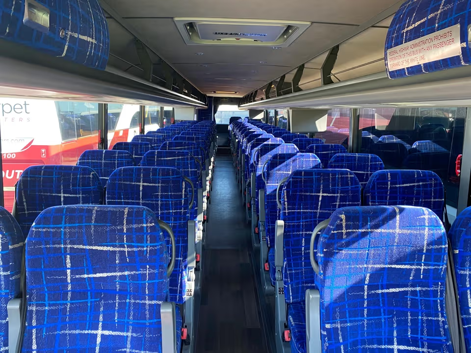 57 Passenger Motorcoach Interior D